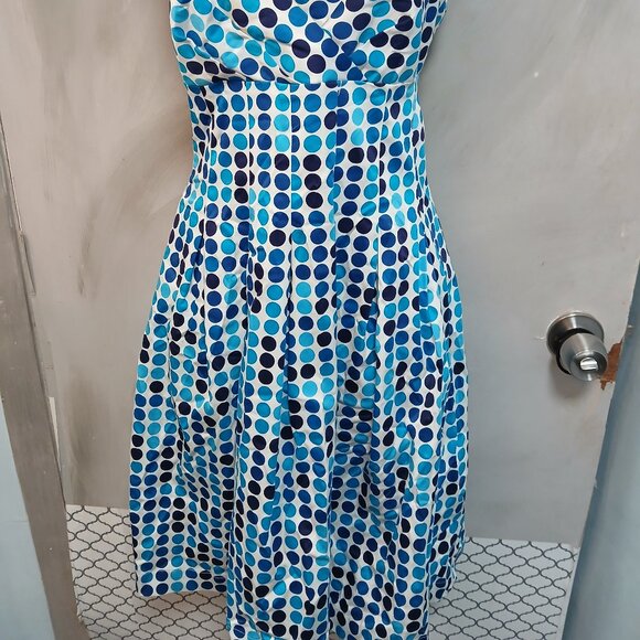 Calvin Klein Dotted Halter Dress - Picture 2 of 9